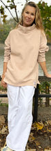 Load image into Gallery viewer, HIGH NECK SWEATSHIRT - Pale Taupe