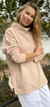 Load image into Gallery viewer, HIGH NECK SWEATSHIRT - Pale Taupe