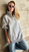 Load image into Gallery viewer, DIANA ZIP NECK - Grey Marl