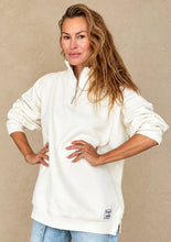 Load image into Gallery viewer, DIANA ZIP NECK - Warm White.