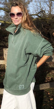 Load image into Gallery viewer, DIANA ZIP NECK - Olive Green