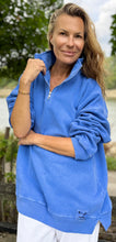 Load image into Gallery viewer, DIANA ZIP NECK - Coastal Blue.