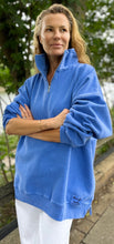 Load image into Gallery viewer, DIANA ZIP NECK - Coastal Blue.