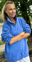 Load image into Gallery viewer, DIANA ZIP NECK - Coastal Blue.