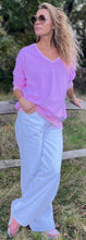 Load image into Gallery viewer, Raglan V Neck - Miami Pink