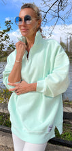Load image into Gallery viewer, DIANA ZIP NECK - Pale Mint.