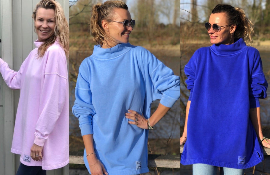 NEW ARRIVALS! HIGH NECK SWEATSHIRTS IN NEW COLOURS IN STOCK NOW