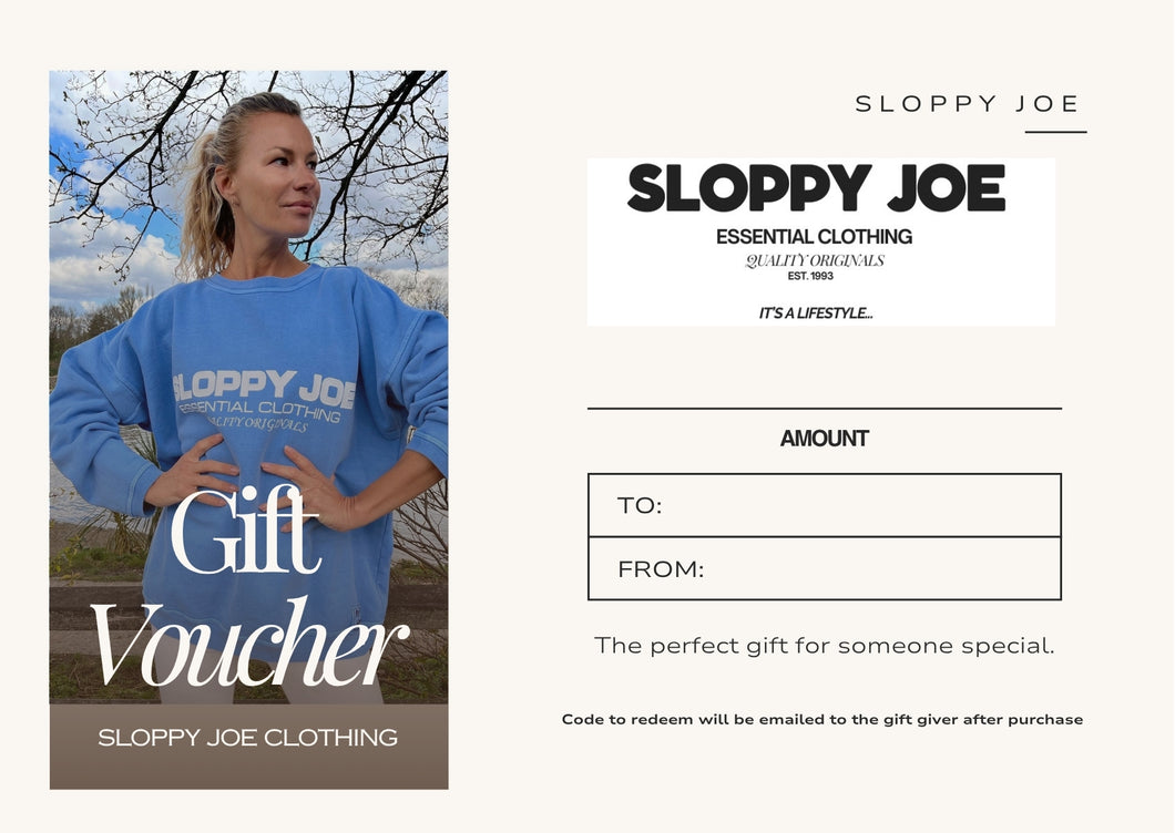 SLOPPY JOE CLOTHING - Gift Card