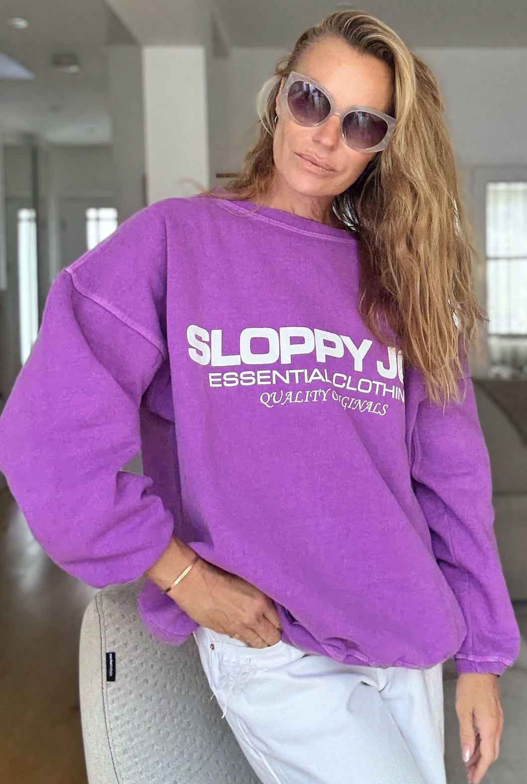 05 CLASSIC SQUARE SWEATSHIRT - Heather