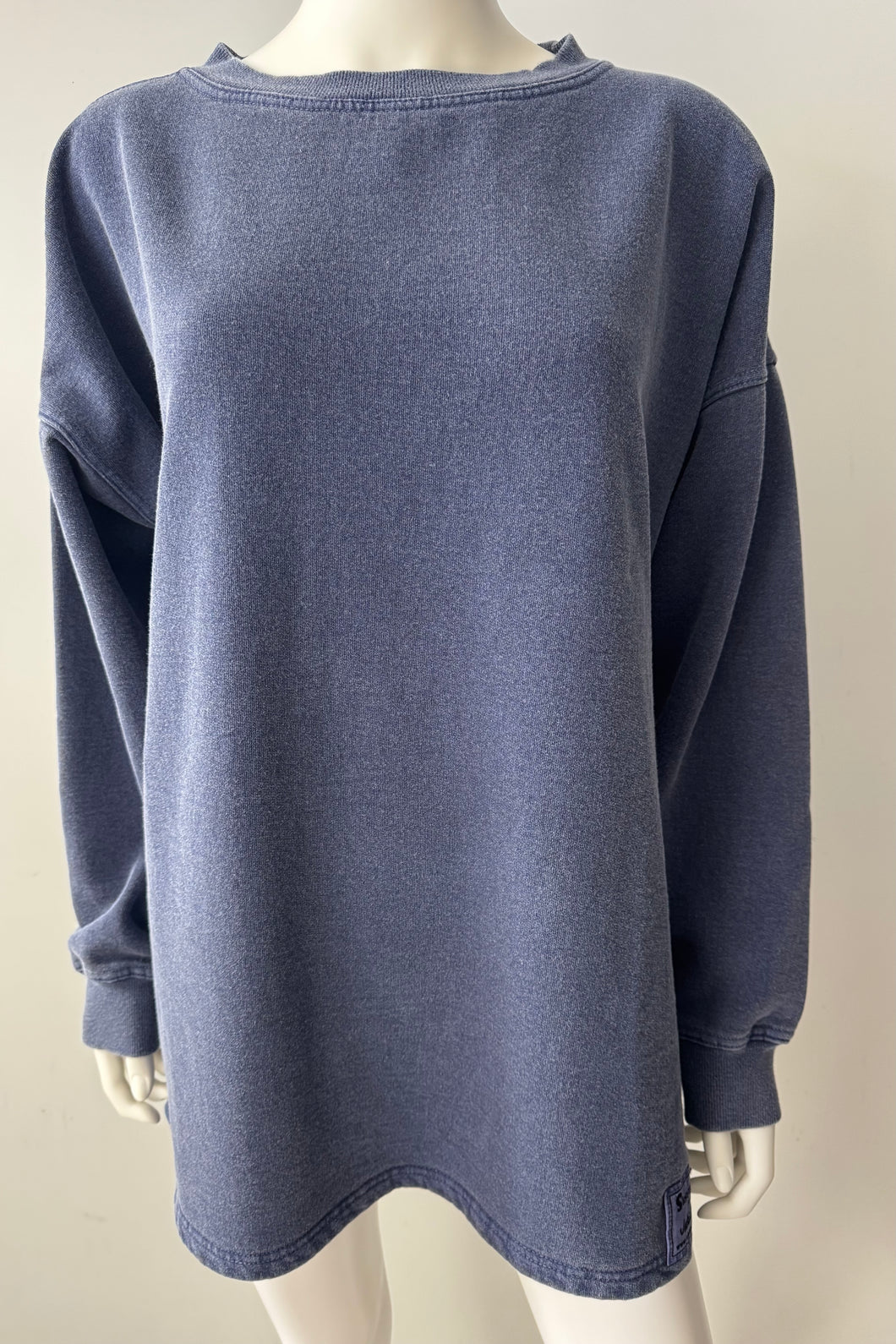 STRAIGHT CREW SWEATSHIRT - NAVY WASH - NO LOGO SAMPLE - D6