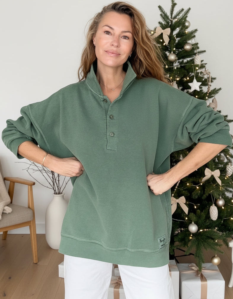 RUGBY POLO SHIRT - Olive Green