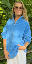 Load image into Gallery viewer, DIANA ZIP NECK - Diana Blue
