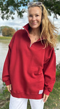 Load image into Gallery viewer, DIANA ZIP NECK - Bordeaux
