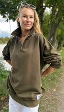 Load image into Gallery viewer, DIANA ZIP NECK - AVOCADO
