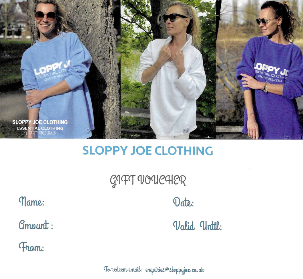 SLOPPY JOE CLOTHING - Gift Card