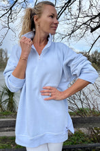 Load image into Gallery viewer, DIANA ZIP NECK - Powder Blue
